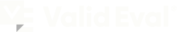 Valid Eval white logo