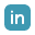 Cyan Linked in icon